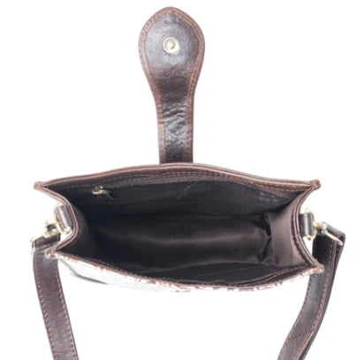 Delilah Creek Embossed Leather Bag Myra Bag