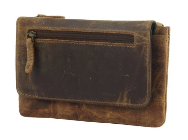 Oak Fire Leather and Hairon Wallet Myra Bag