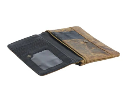 Oak Fire Leather and Hairon Wallet Myra Bag
