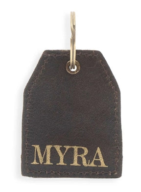 Prickly Pear Party Hand-tooled Leather Key Fob Myra Bag