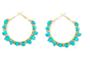 Nature's Treasures Hoop Earrings Myra Bag