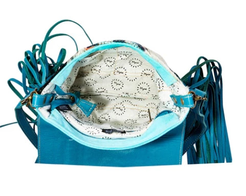 Tonga Ridge Canvas & Hairon Myra Bag in Blue