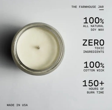 26 oz Farmhouse Jar Candle: Wild Lilacs