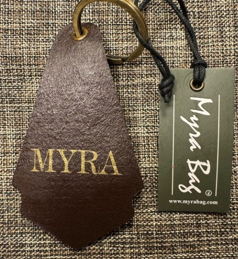 Flowering Love Hand-tooled Leather Key Fob Myra Bag
