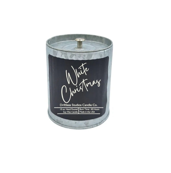 White Christmas Soy Wax Candle Scented Farmhouse Candles