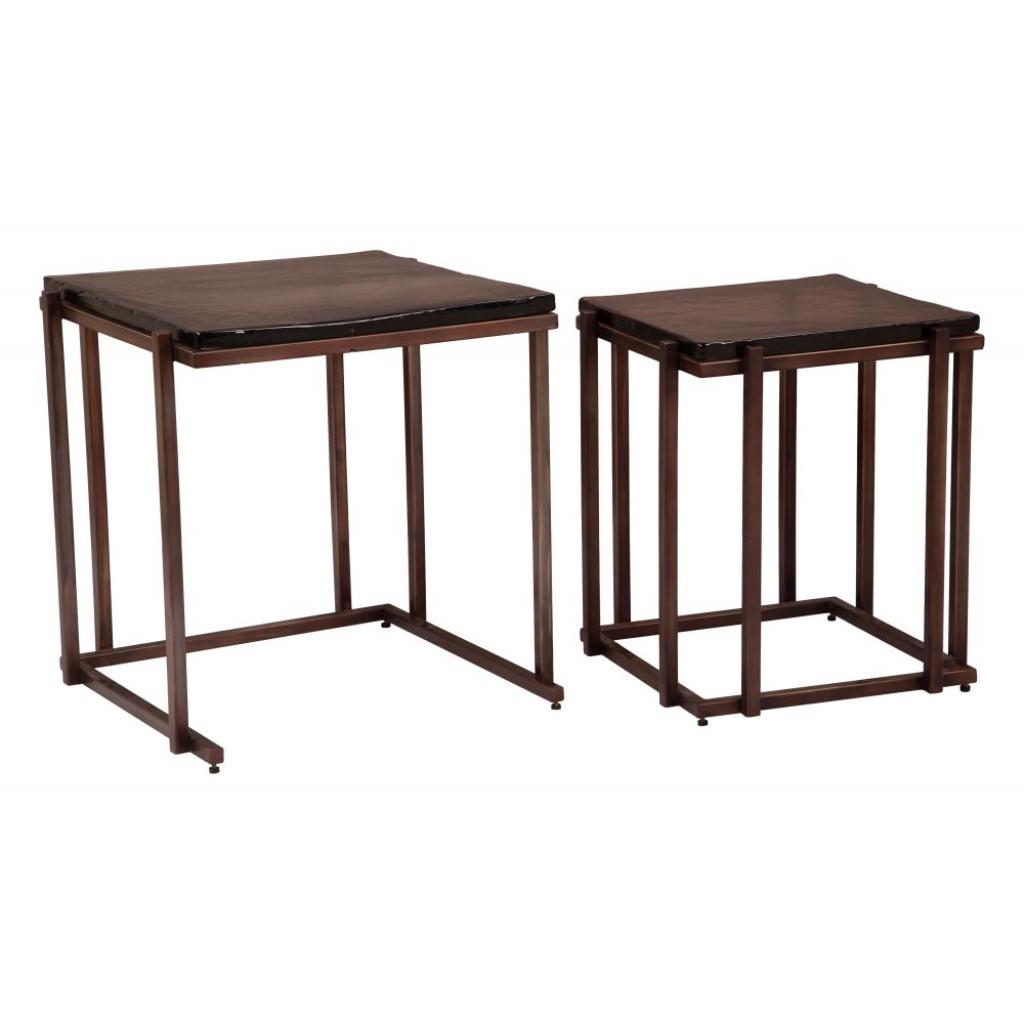 Shimai Iron Frame Nesting Table 2PC