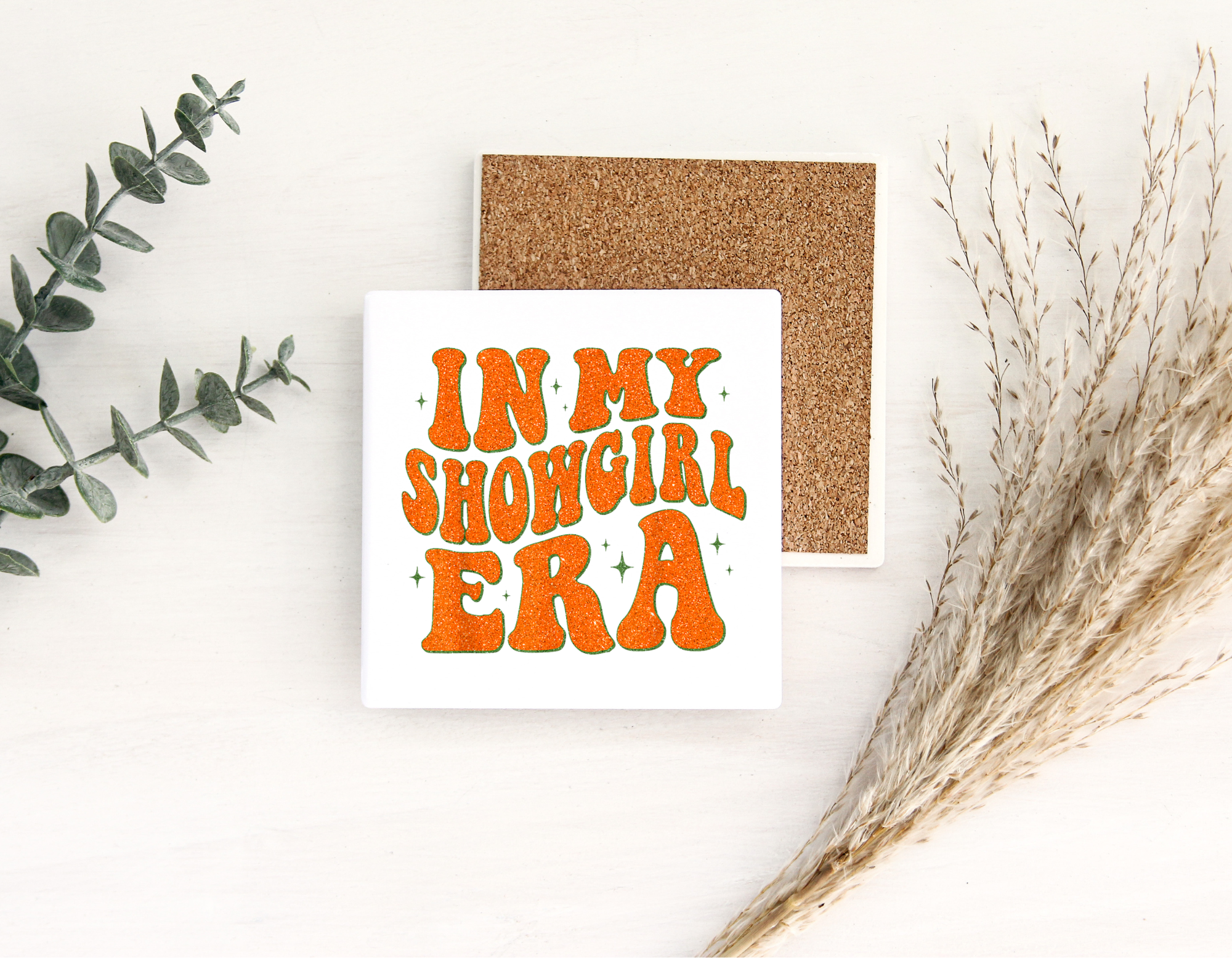 In My Showgirl ERA TS Ceramic Coaster