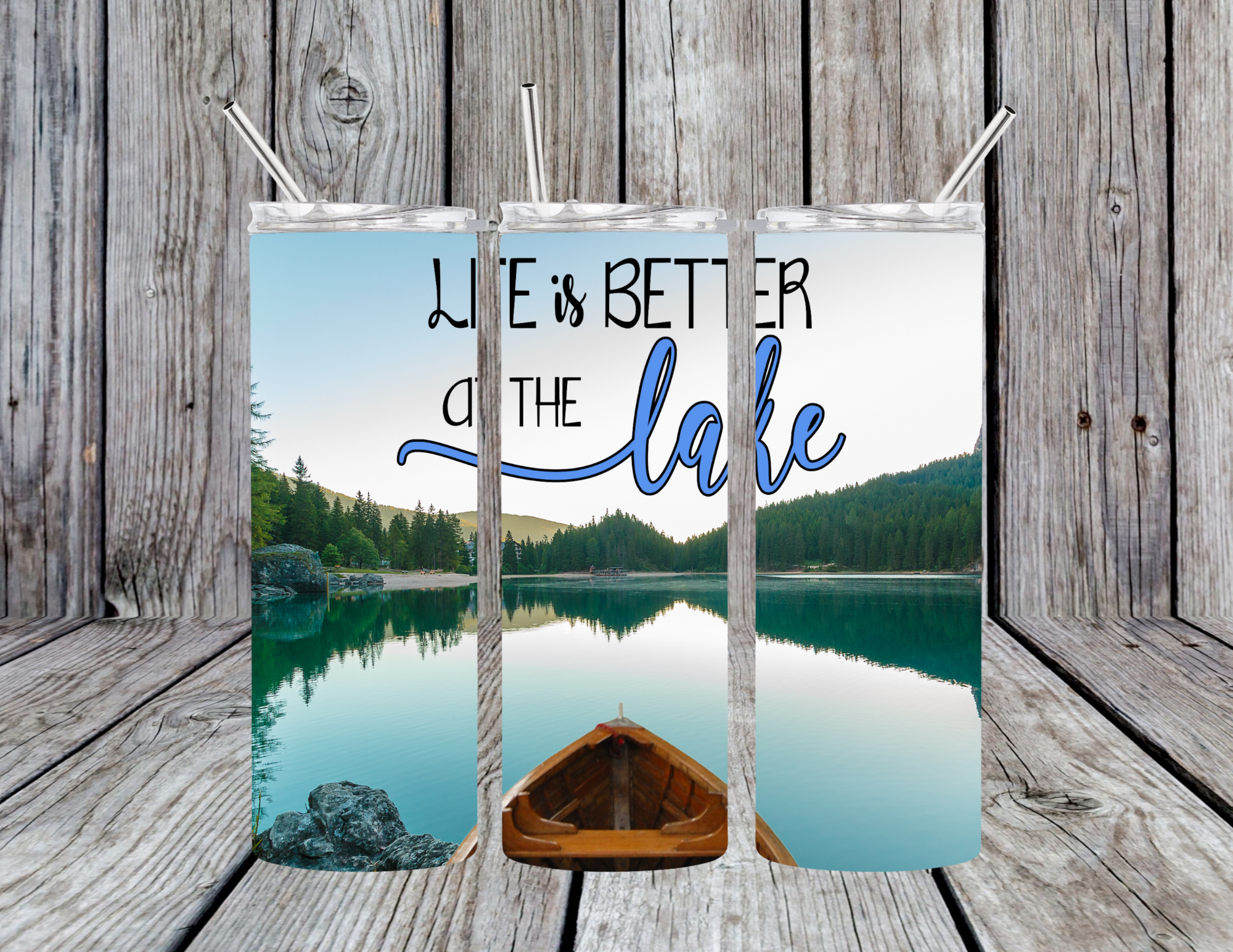 Life is Better at the Lake 20oz Skinny Tumbler