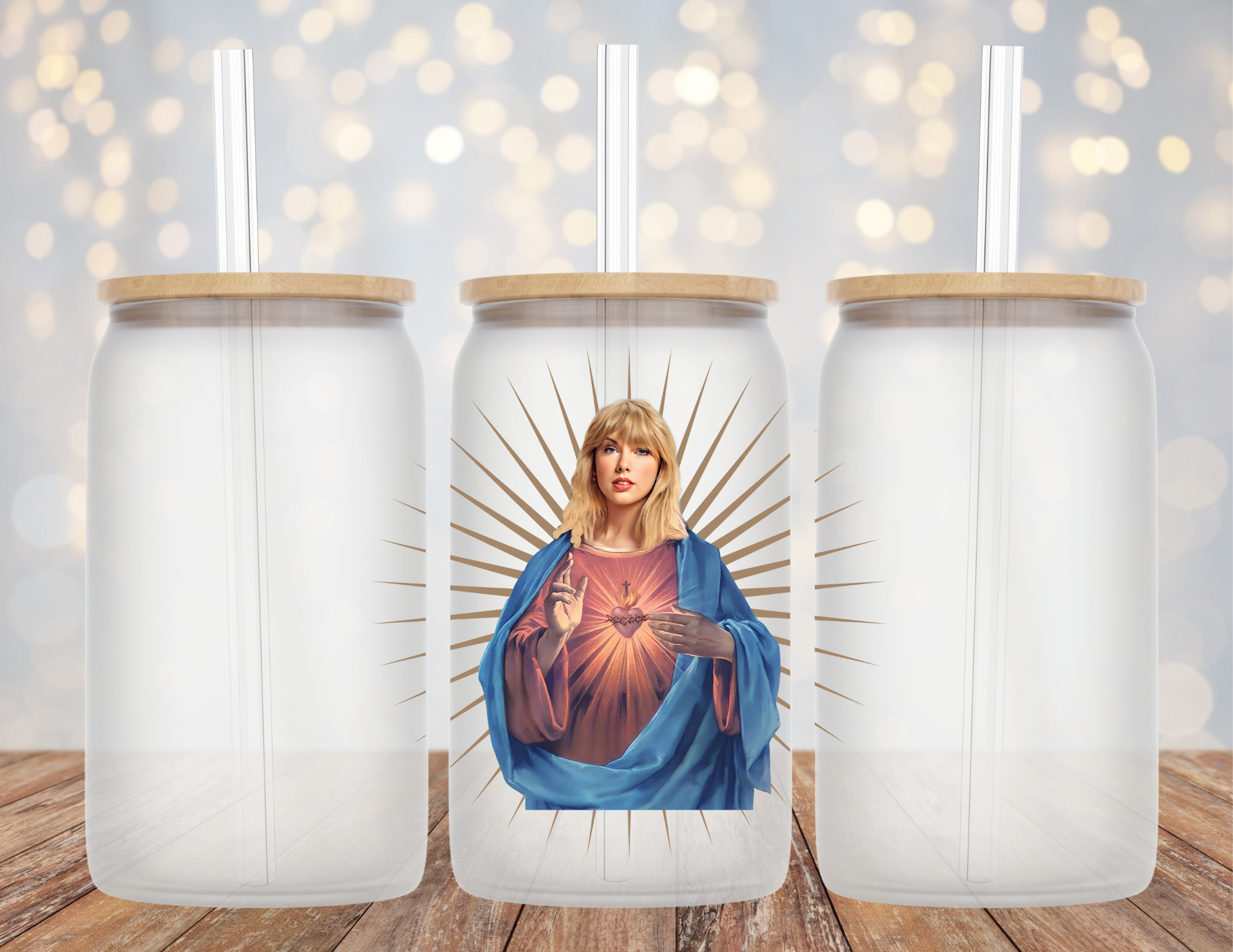 Saint Taylor Swift Frosted Libbey Glass 16oz