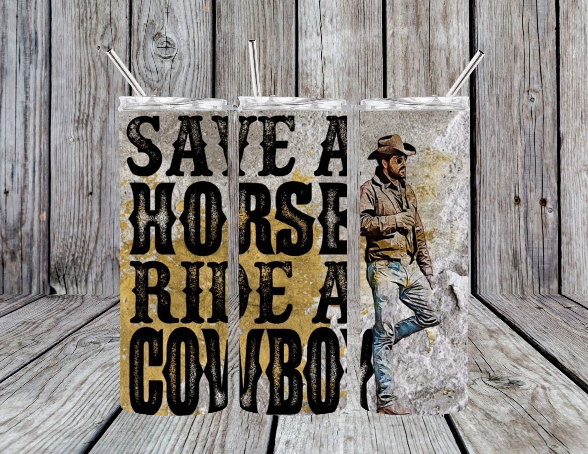 RIP Save a Horse 20oz Skinny Tumbler