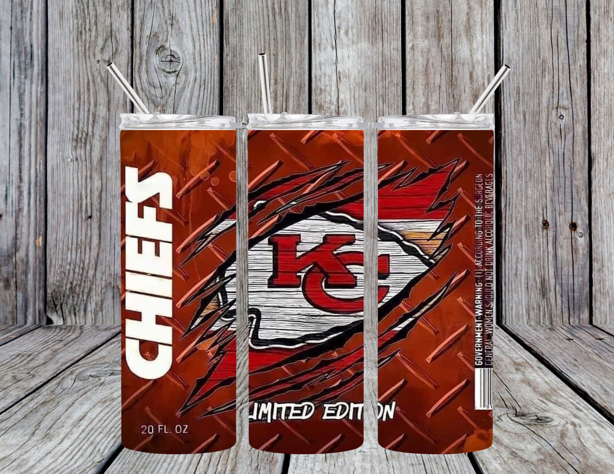 KC Chiefs Football Limited Edition 20oz Skinny Tumbler