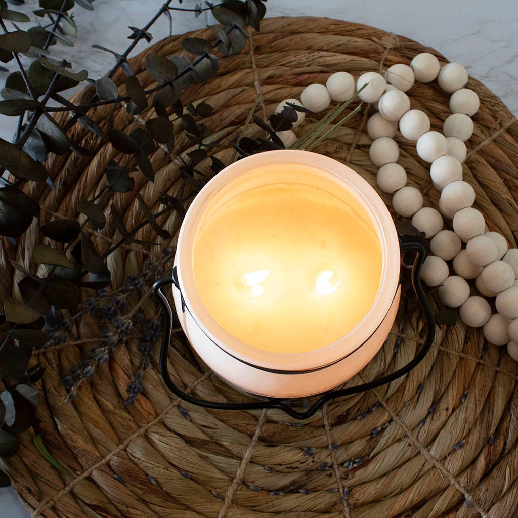 16 oz Butter Jar Candle: Tobacco & Honey
