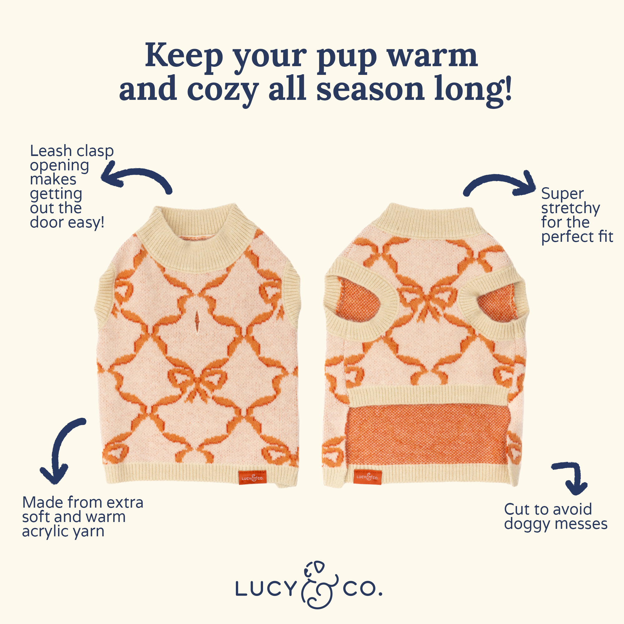 Coquette Ribbons Pet Sweater