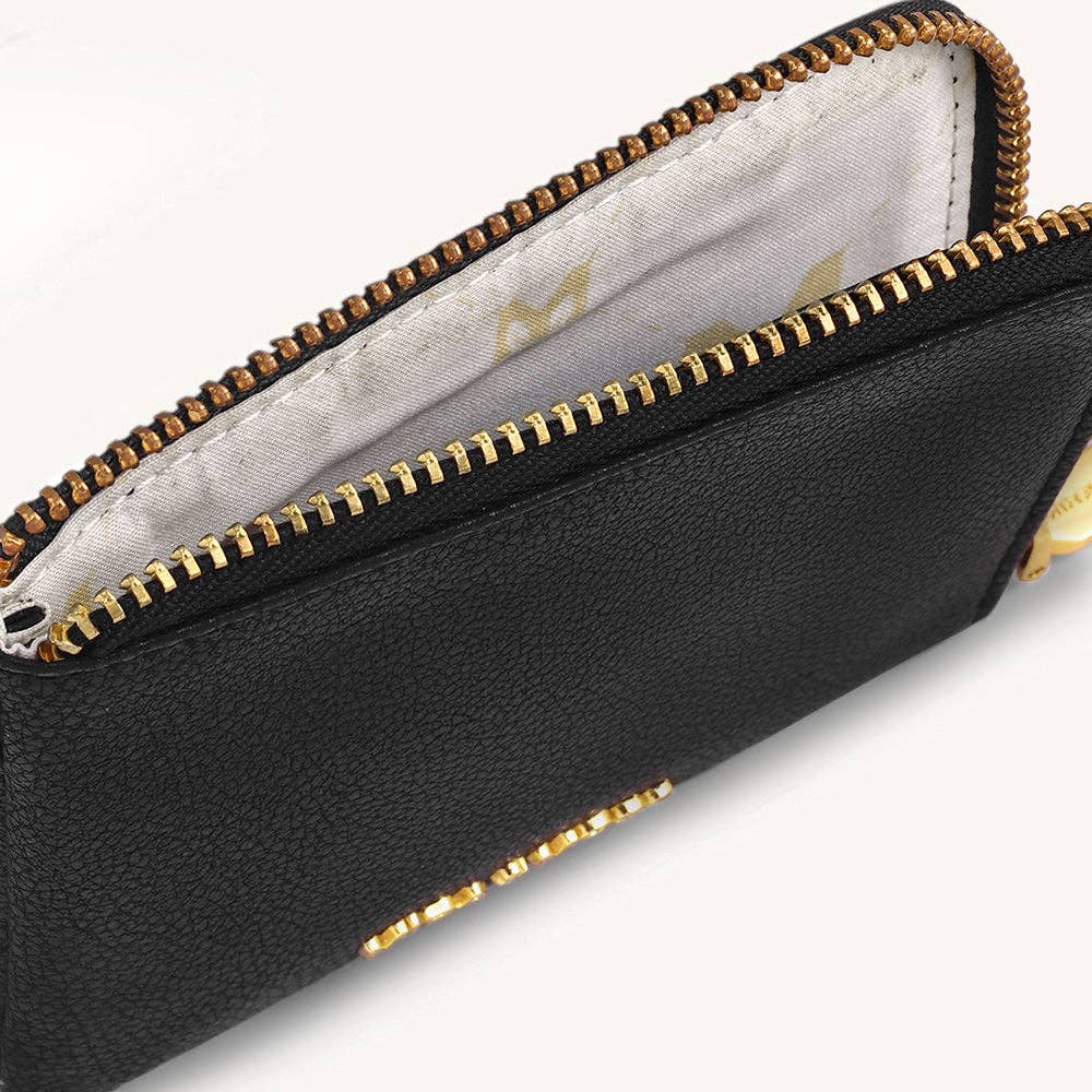 Mira & Moss Nova Compact Wallet - Black