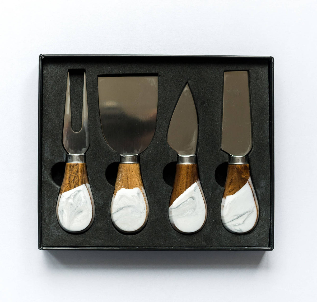 Resin Coated Cheese Knife Set - Set of 4