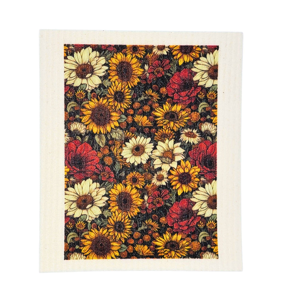 Fall Harvest Flower Garden Swedish Dishcloths Fall Kitchen
