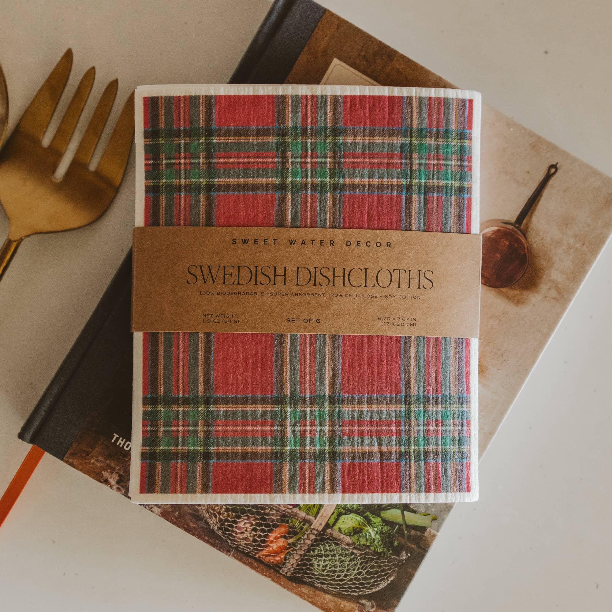 *NEW* Holiday Pattern Swedish Dishcloths, Set of 6