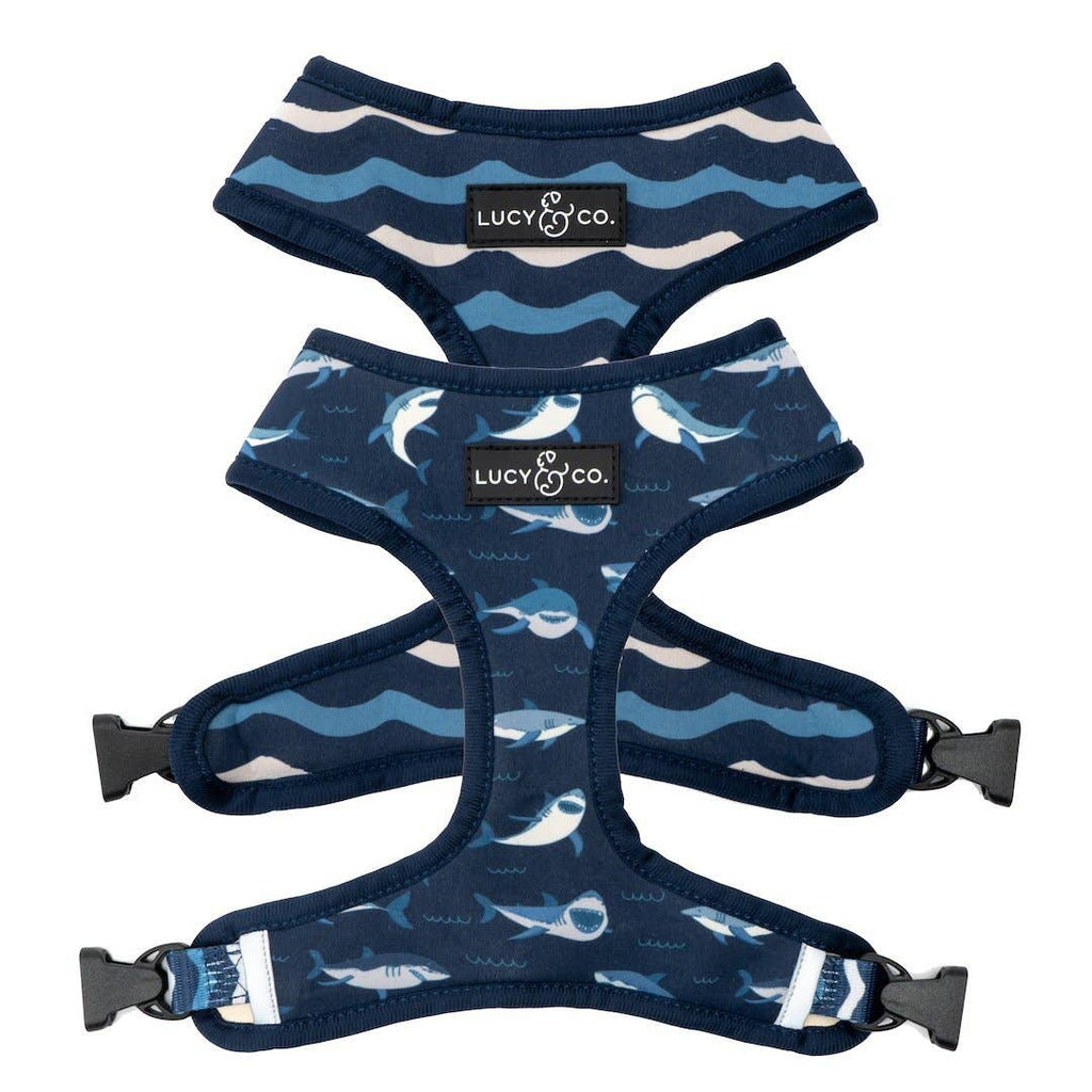 Shark Attack Reversible Dog Harness