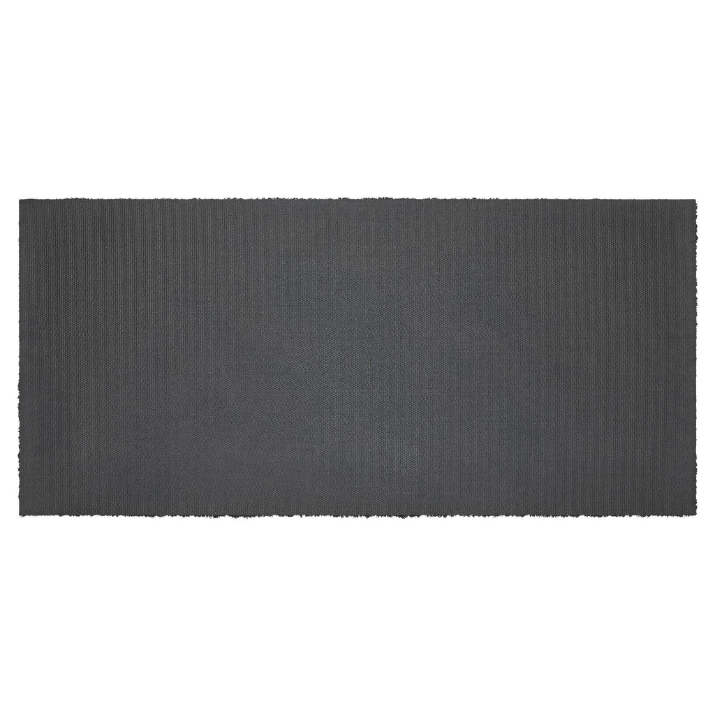 Welcome To Our Home Black Tan Coir Rug 17x36