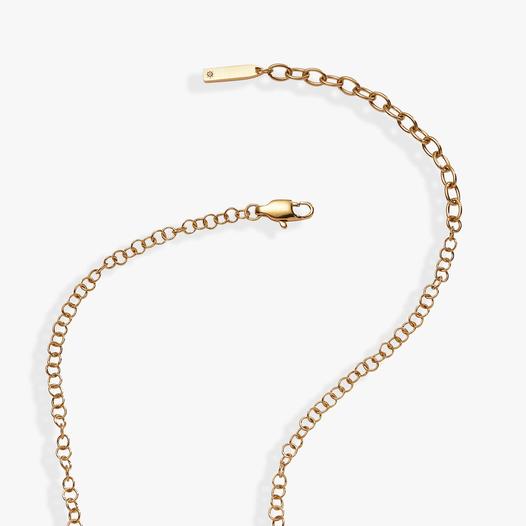 'I Love You' Hidden Message Acrostic Necklace