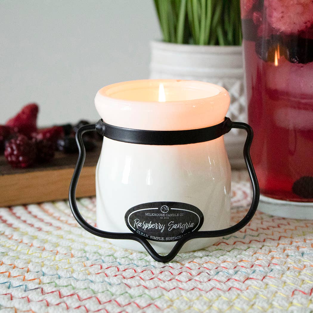 5 oz Cream Jar Candle: Raspberry Sangria