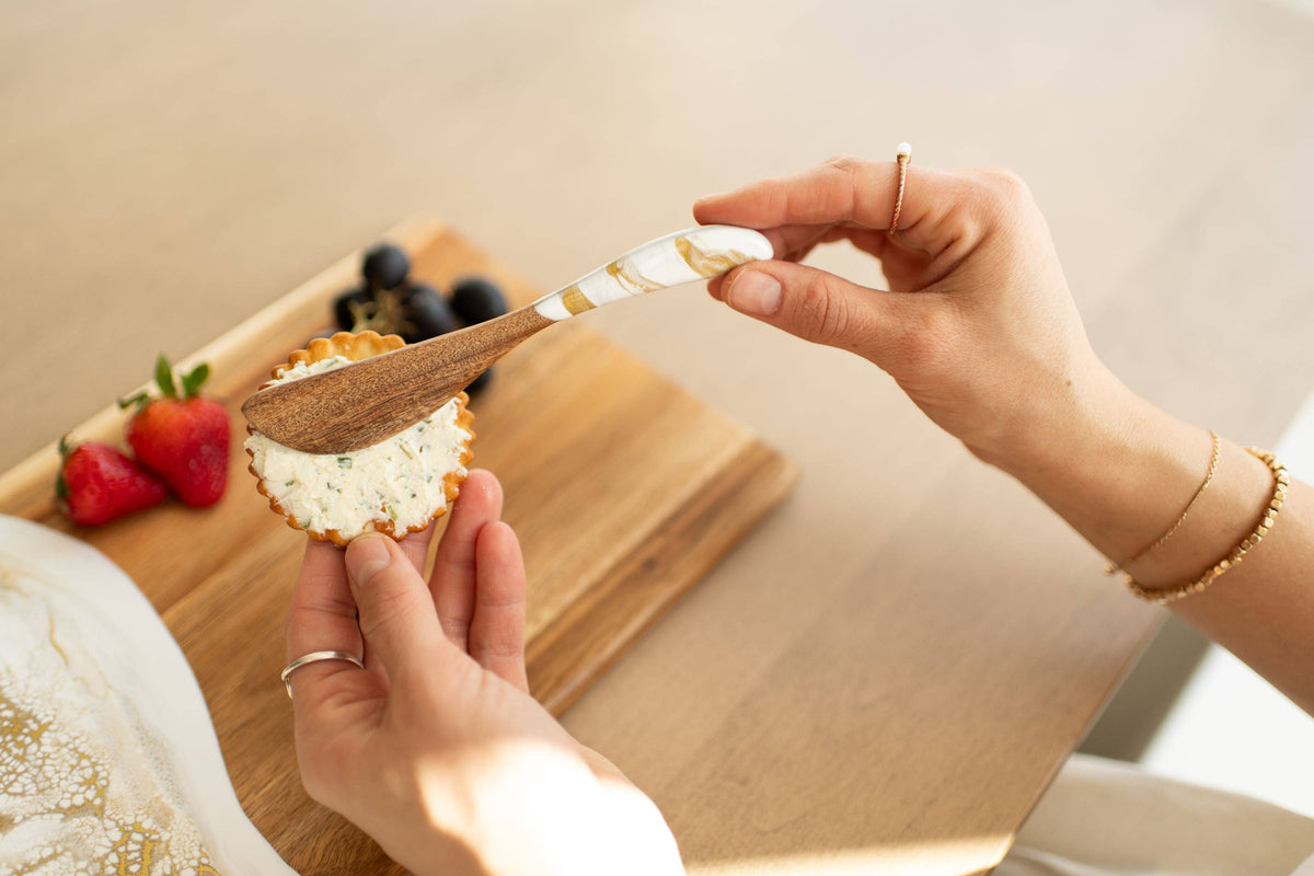 Resin Acacia Cheese Spreader Set of 5