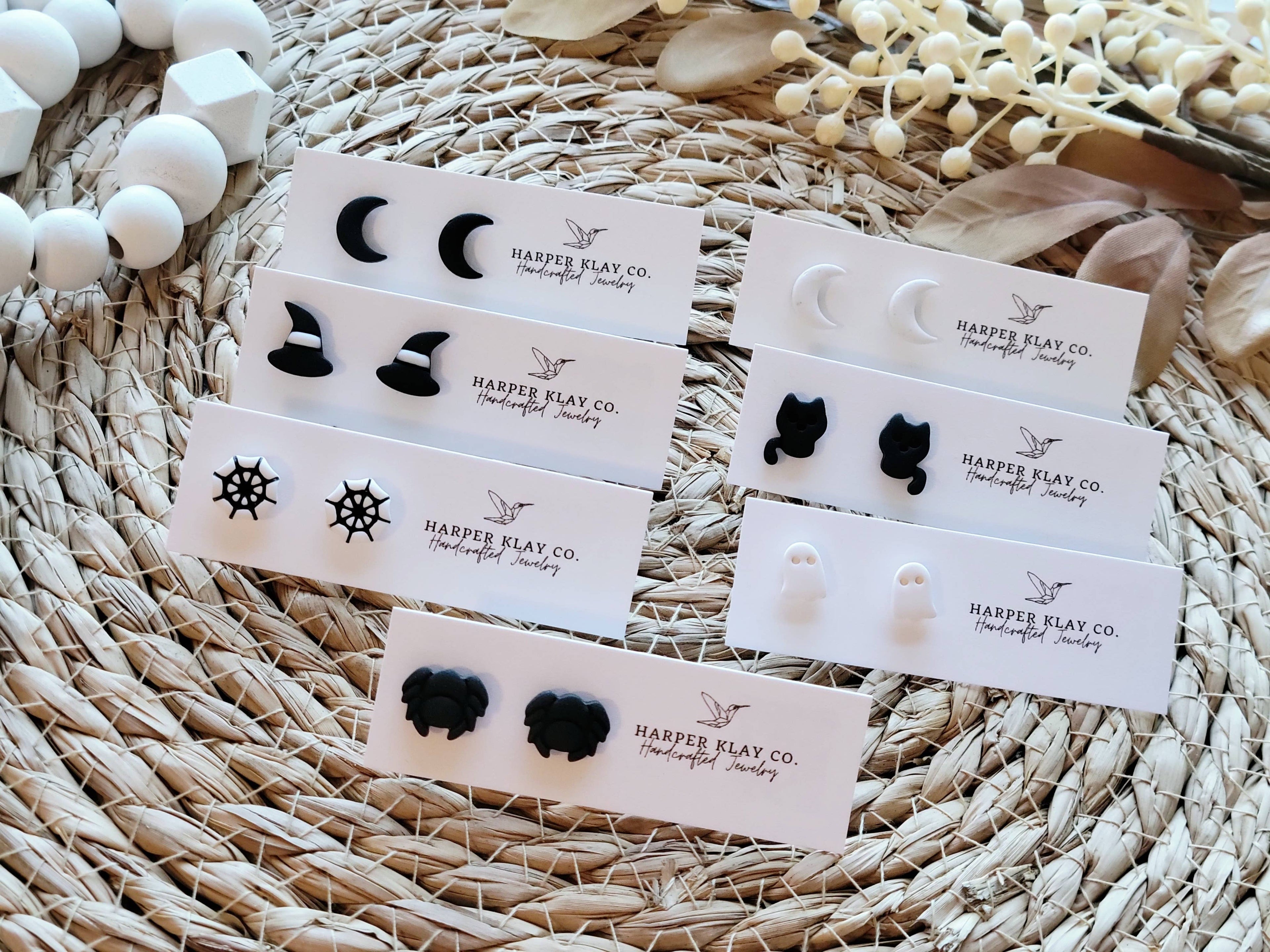 The Fall Studs - Polymer Clay Stud Earrings