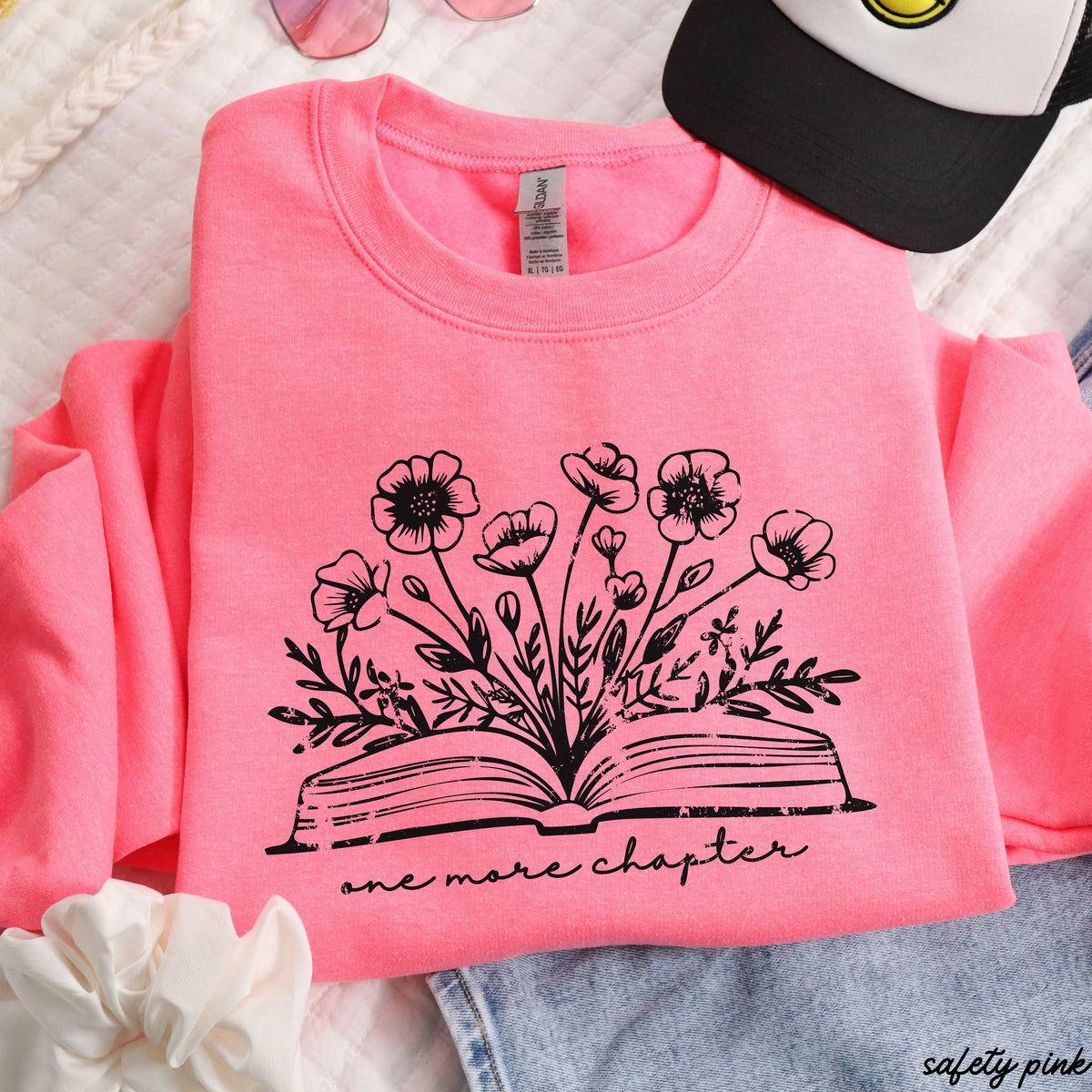 One More Chapter Floral Book Sweatshirt