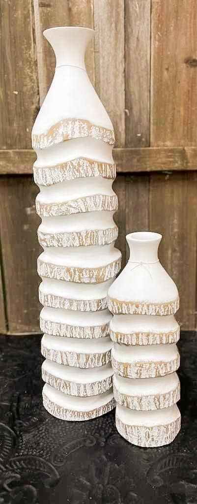 Tall Lava Rock Vase 30in