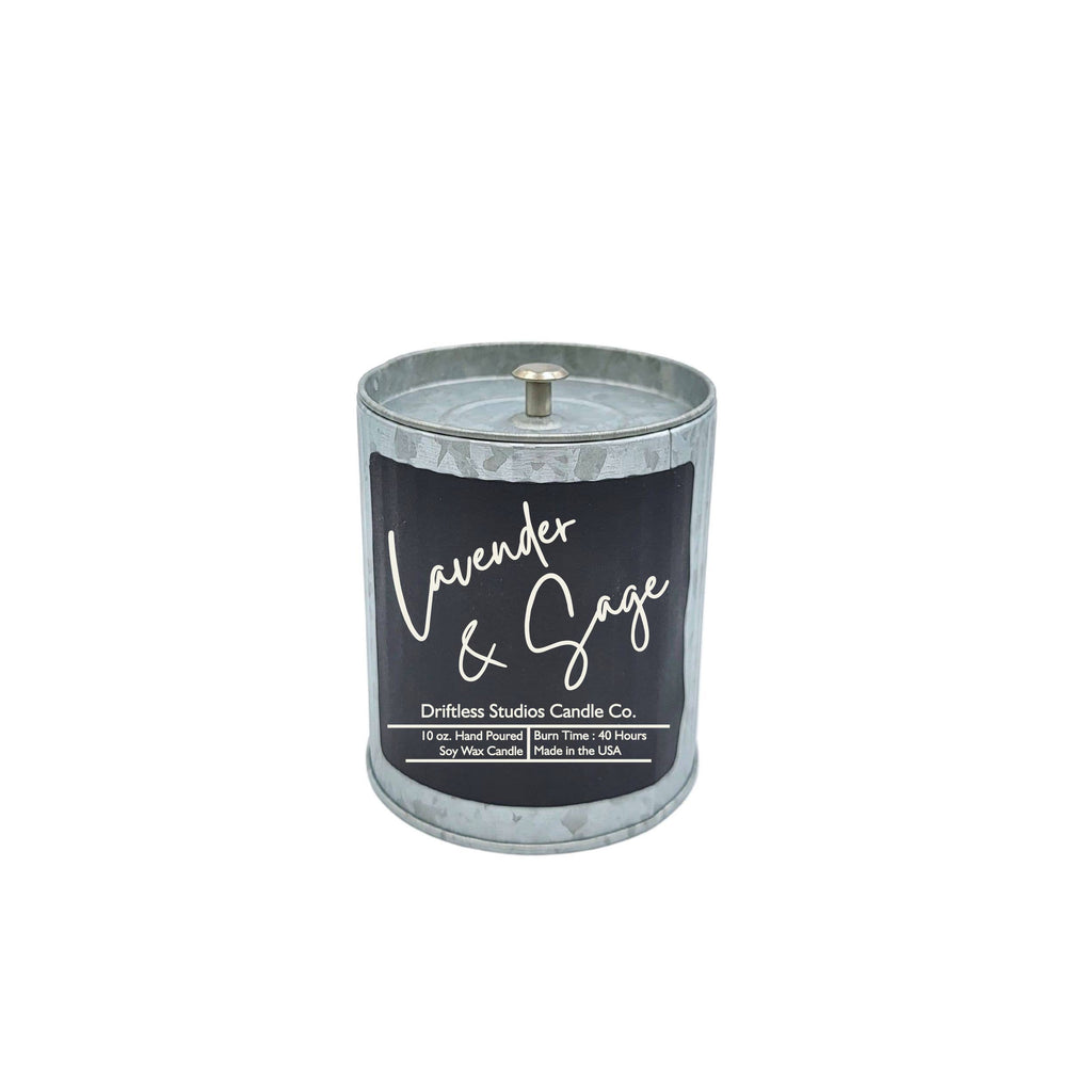 Lavender & Sage Summer Candle - Scented Rustic Candles