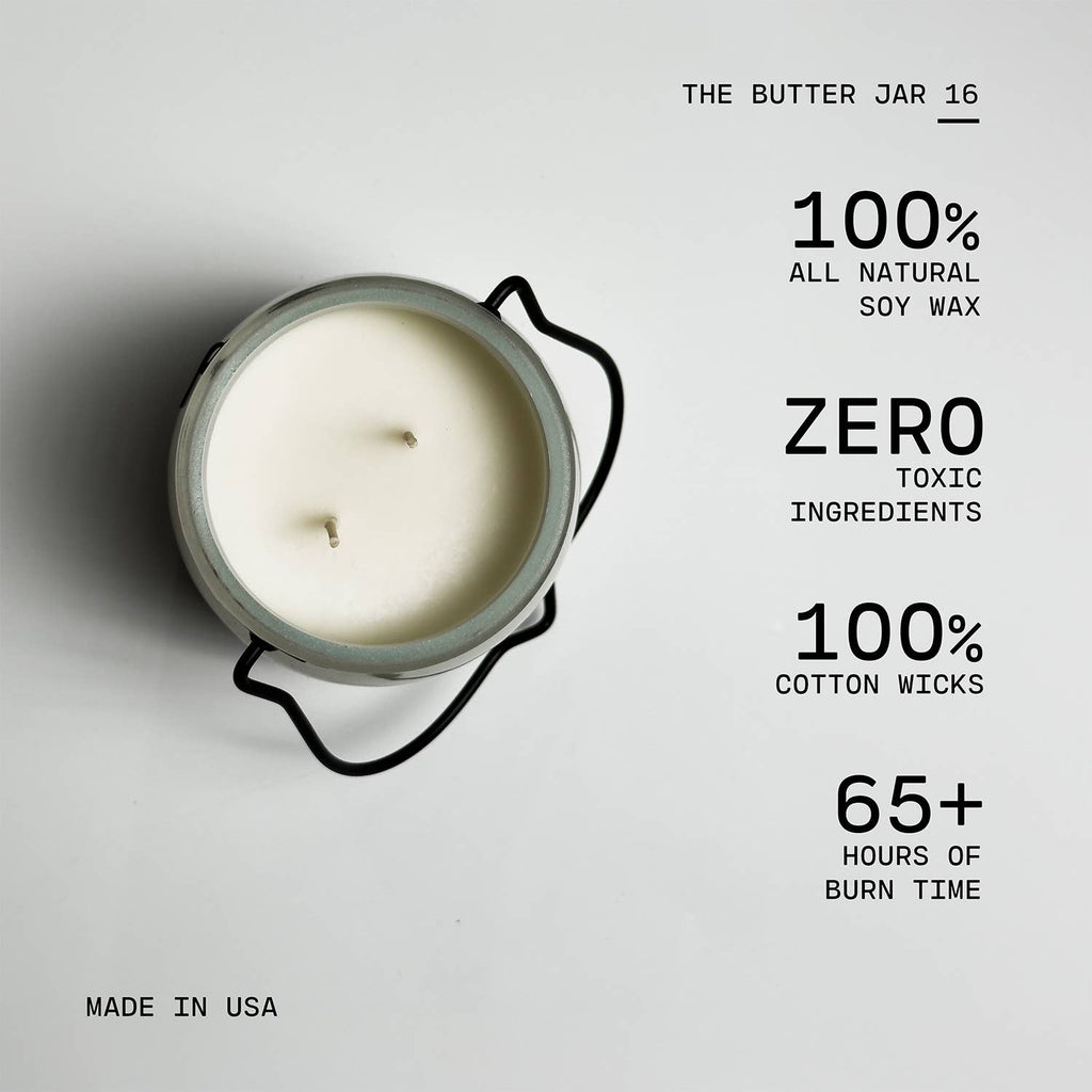 16 oz Butter Jar Candle: Apple Strudel