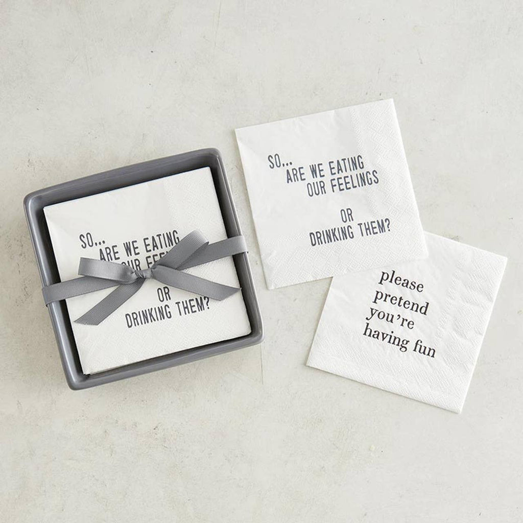 Please Pretend You're Having Fun Cocktail Napkins - Face to Face