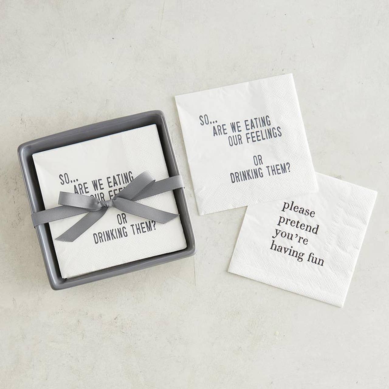 Please Pretend You're Having Fun Cocktail Napkins - Face to Face