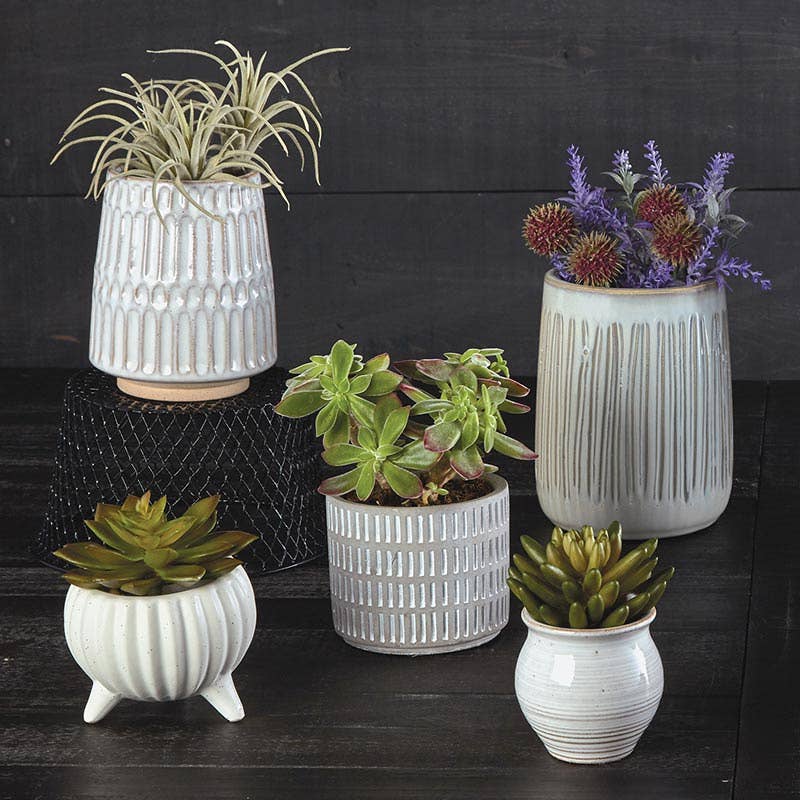 Stylish Round Porcelain Plant Pot