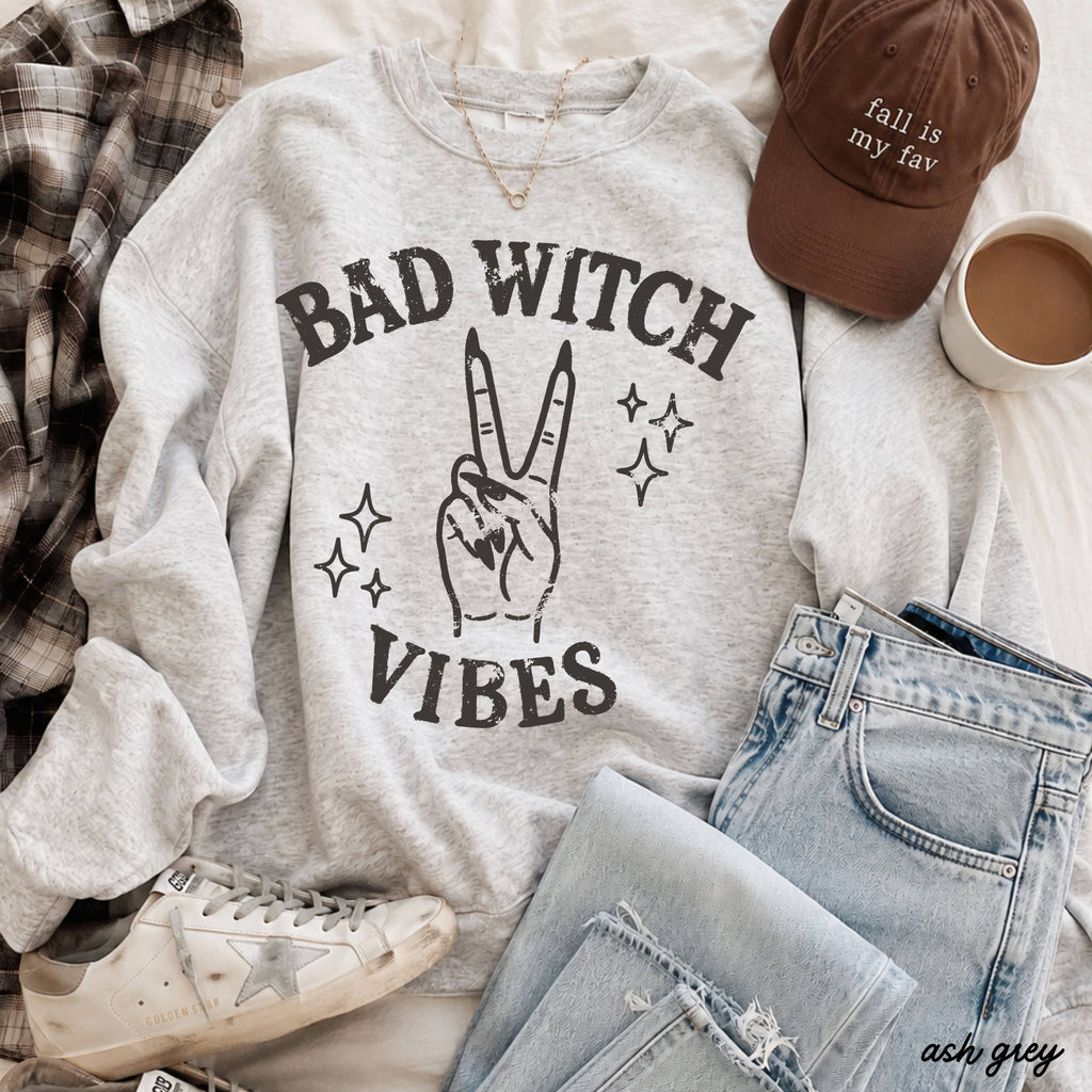 Bad Witch Vibes Sweatshirt Halloween
