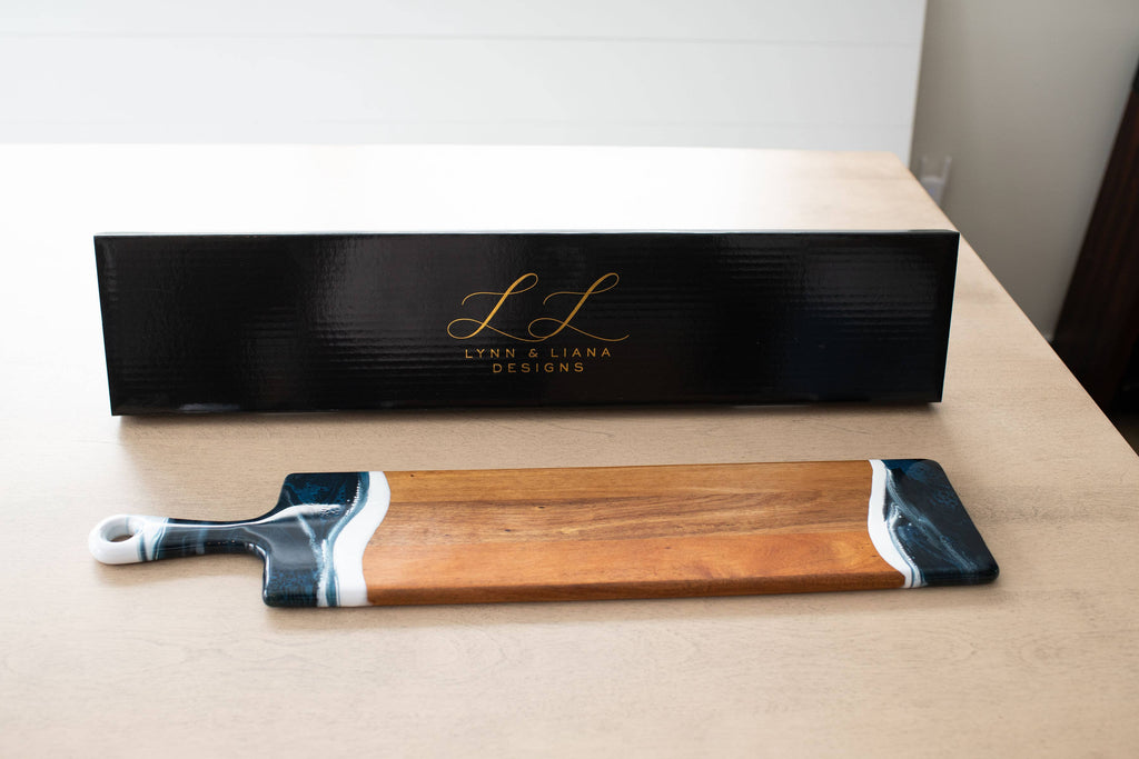 Resin Cheese/Charcuterie Board - Baguette 5"x24"