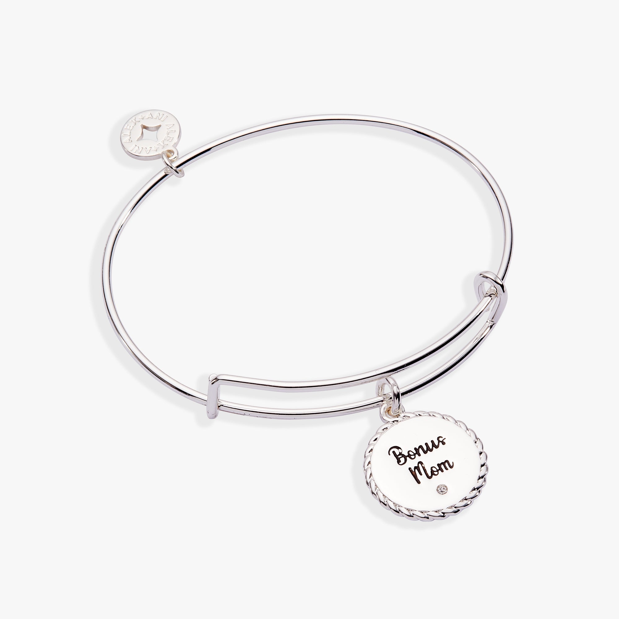 Bonus Mom 'Family Isn't Only Blessed By Name' Charm Bangle