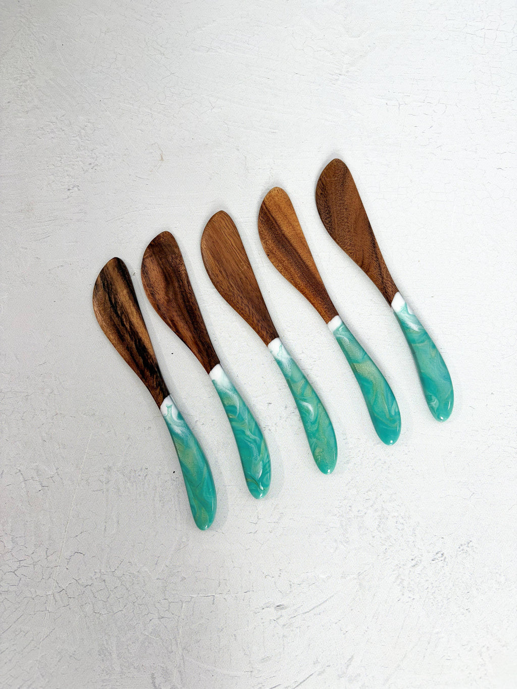 Resin Acacia Cheese Spreader Set of 5