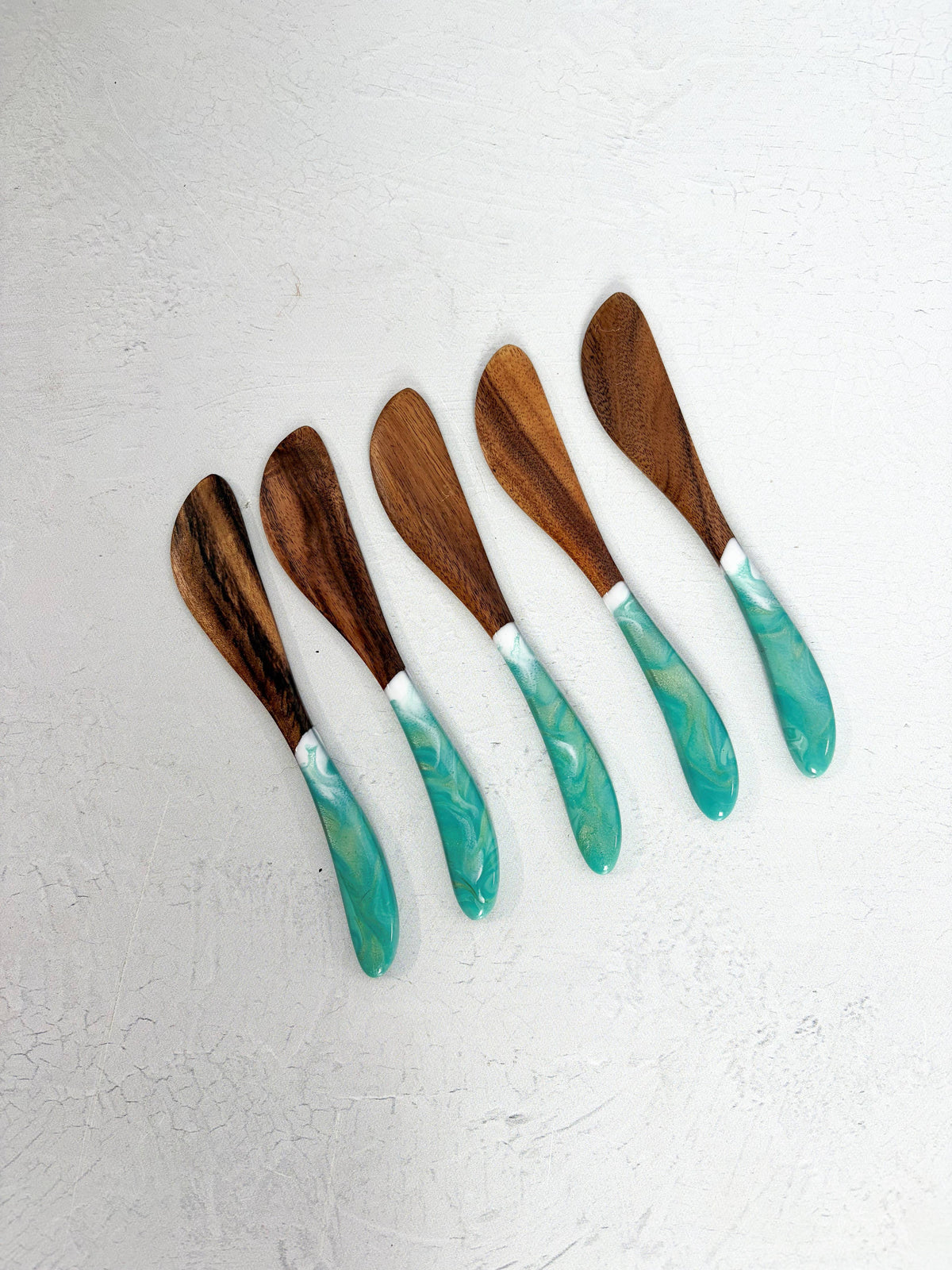 Resin Acacia Cheese Spreader Set of 5
