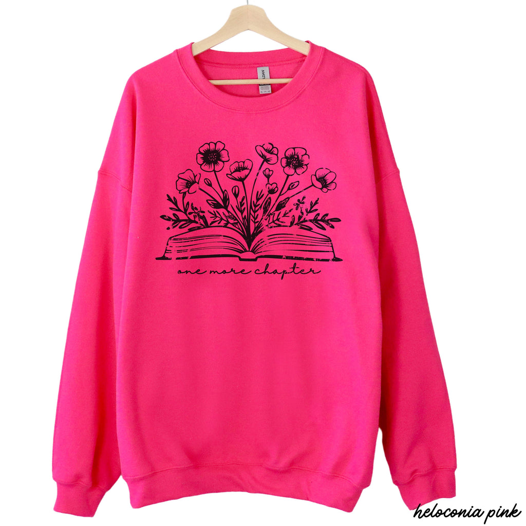 One More Chapter Floral Book Sweatshirt