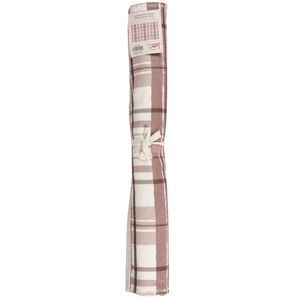 Blush Plaid Rug