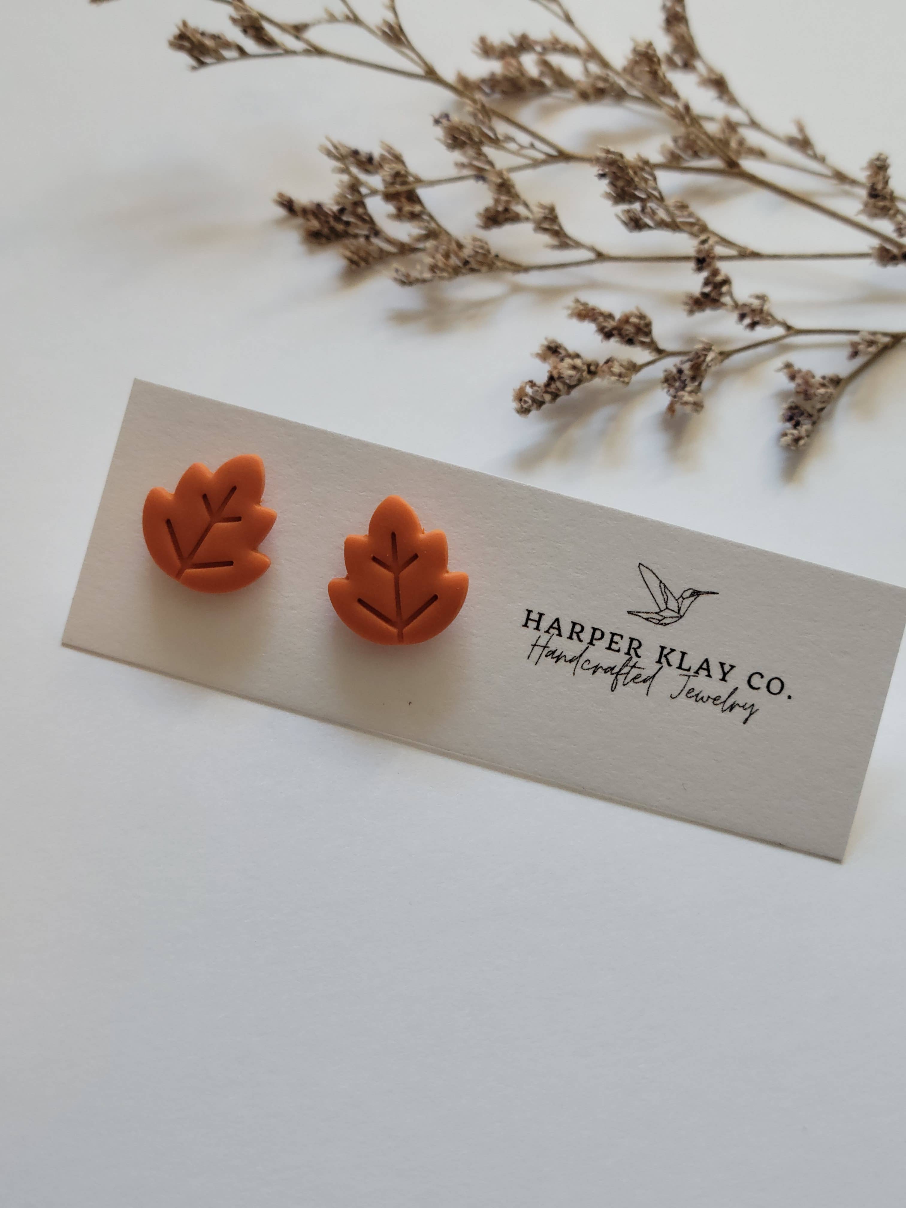The Autumn Leaves Sets - Fall Polymer Clay Earrings