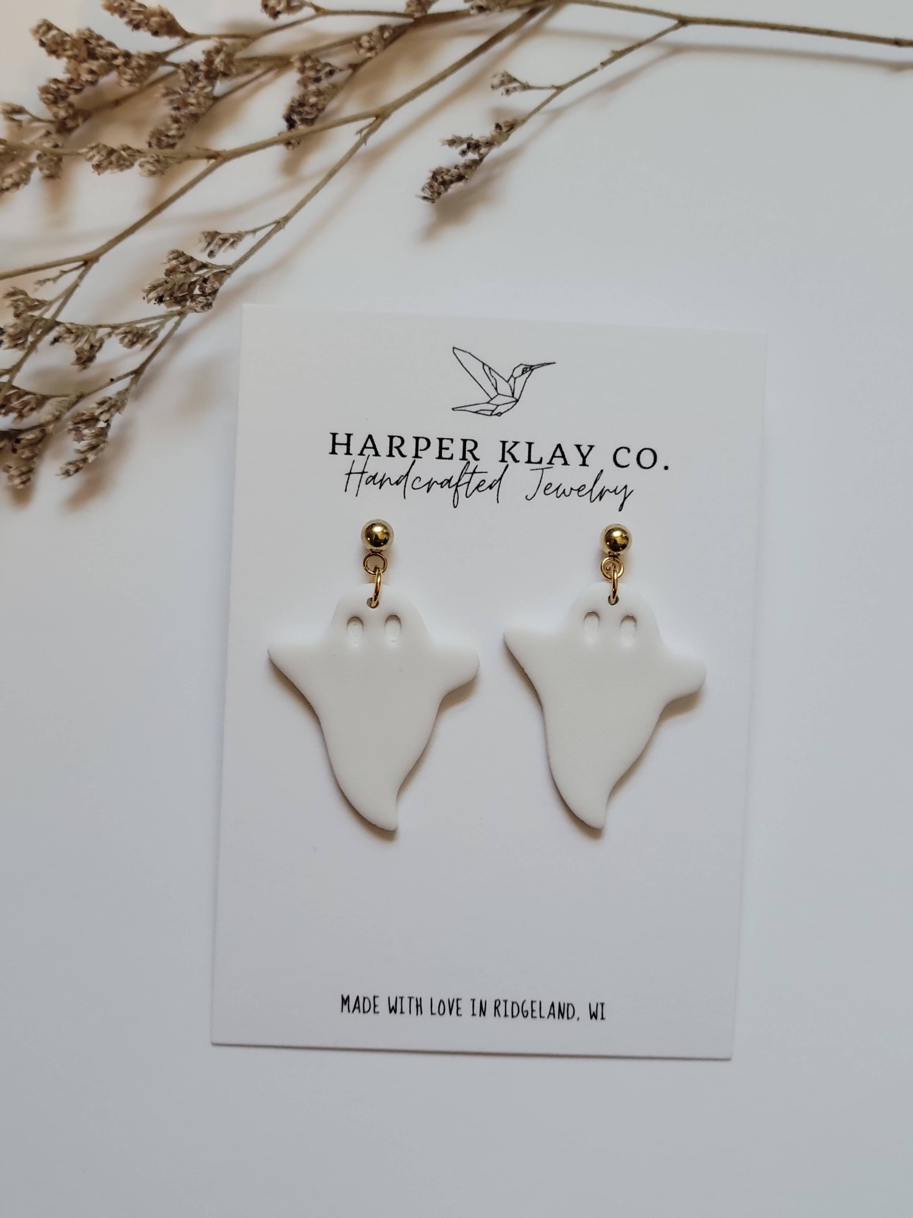 The Ghost Set-Halloween Polymer Clay Earrings
