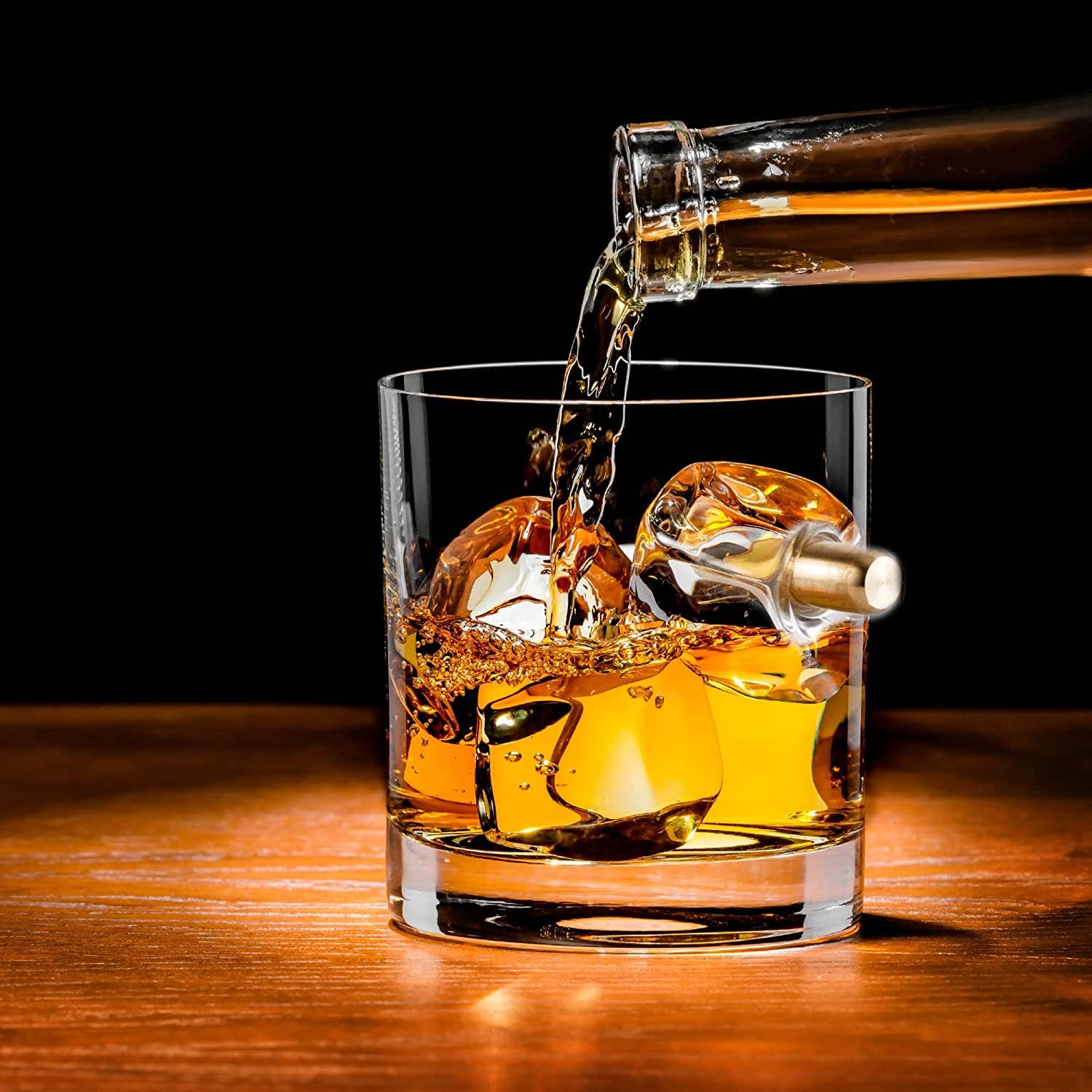 Unique Bullet Whiskey Glass Cool Drinking Glasses 12 oz