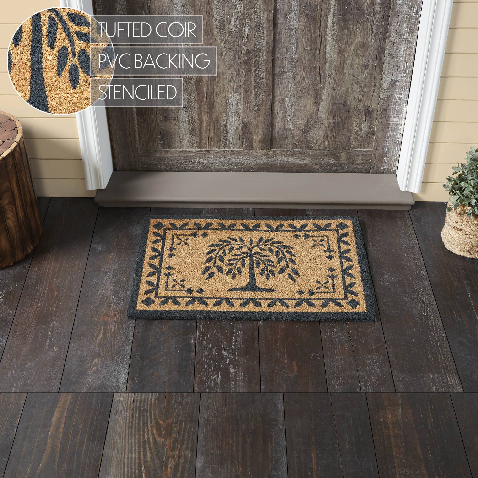 Willow Tree Coir Rug 20x30