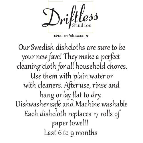 Summer Sunflower Fields Swedish Dishcloths - Kitchen