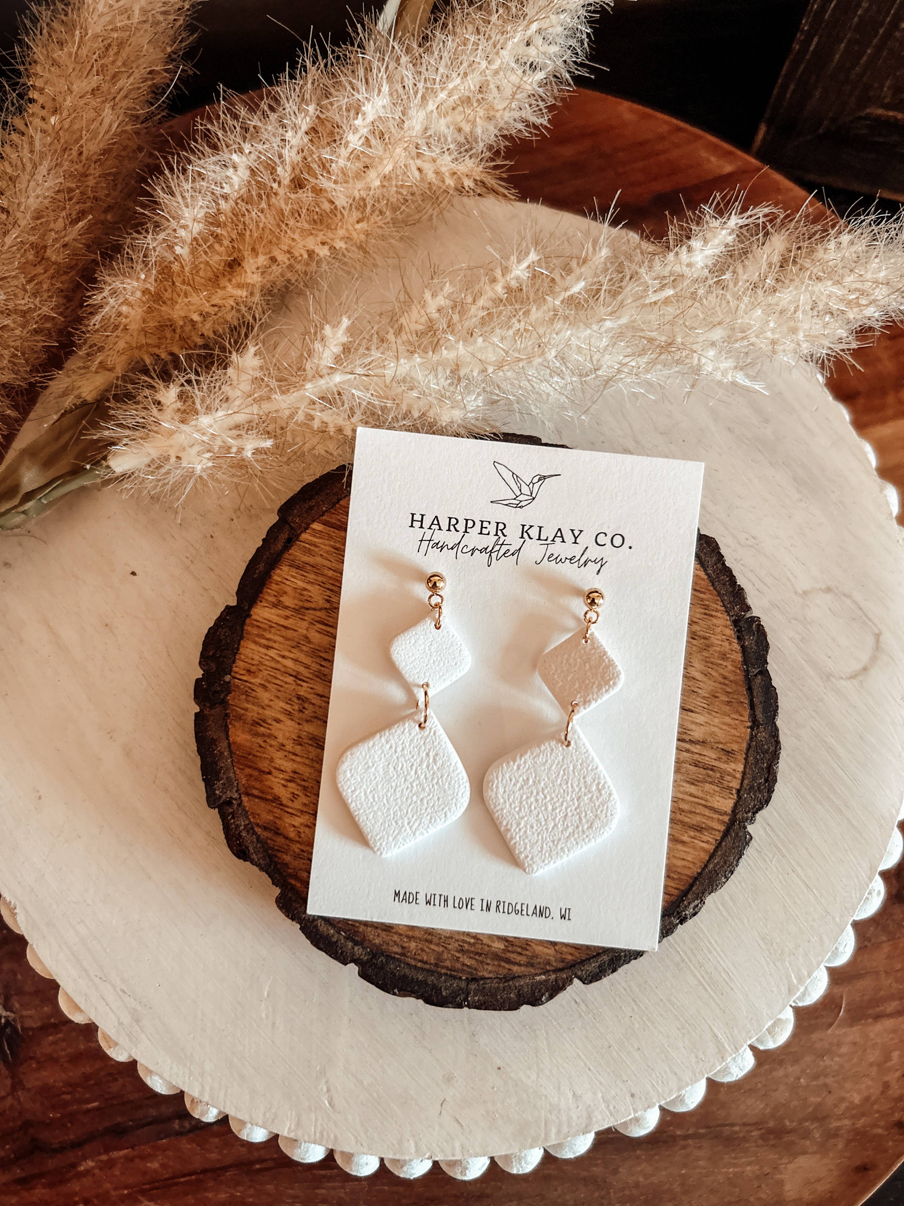 The Lynsey Set- Polymer Clay Dangle Earrings