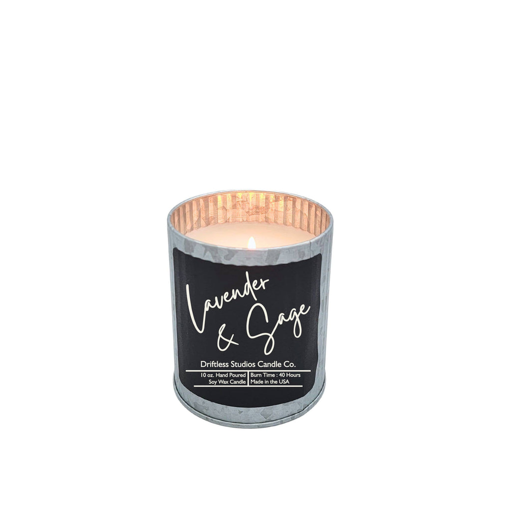 Lavender & Sage Summer Candle - Scented Rustic Candles
