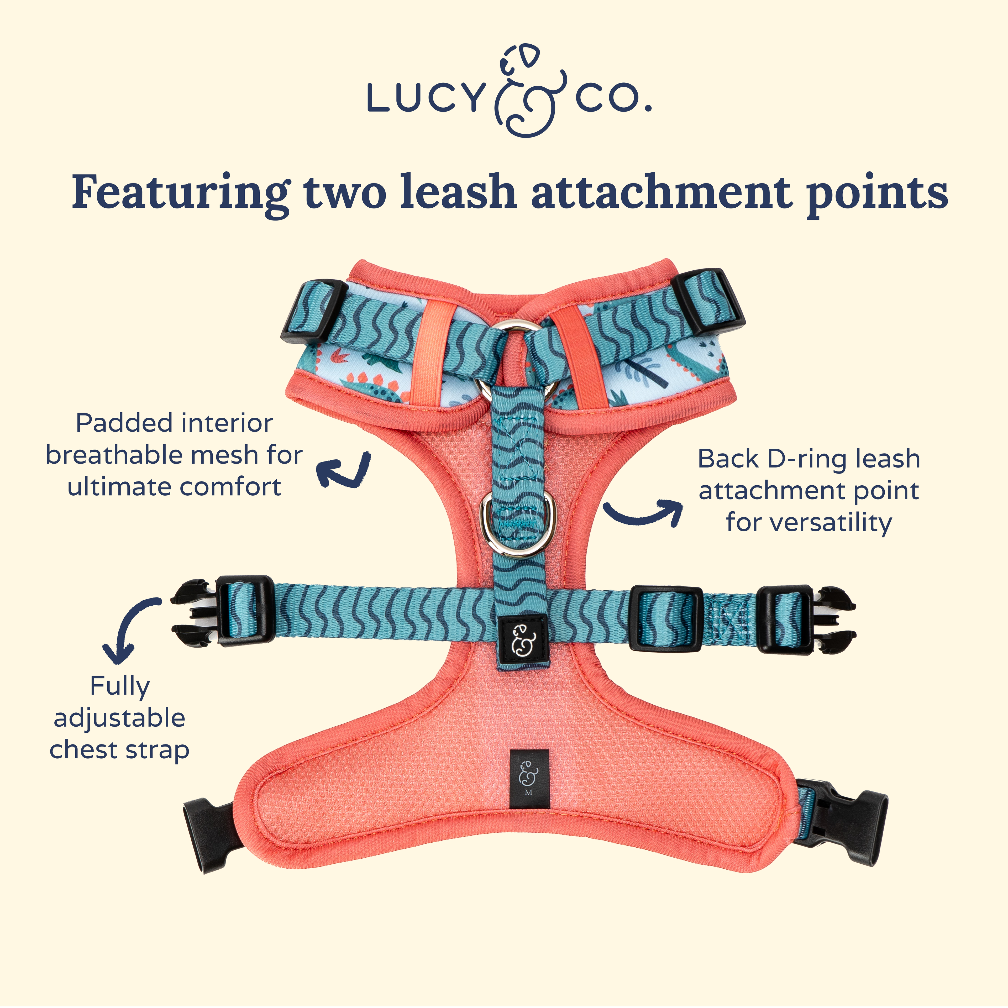 DinoROAR No-Pull Dog Harness