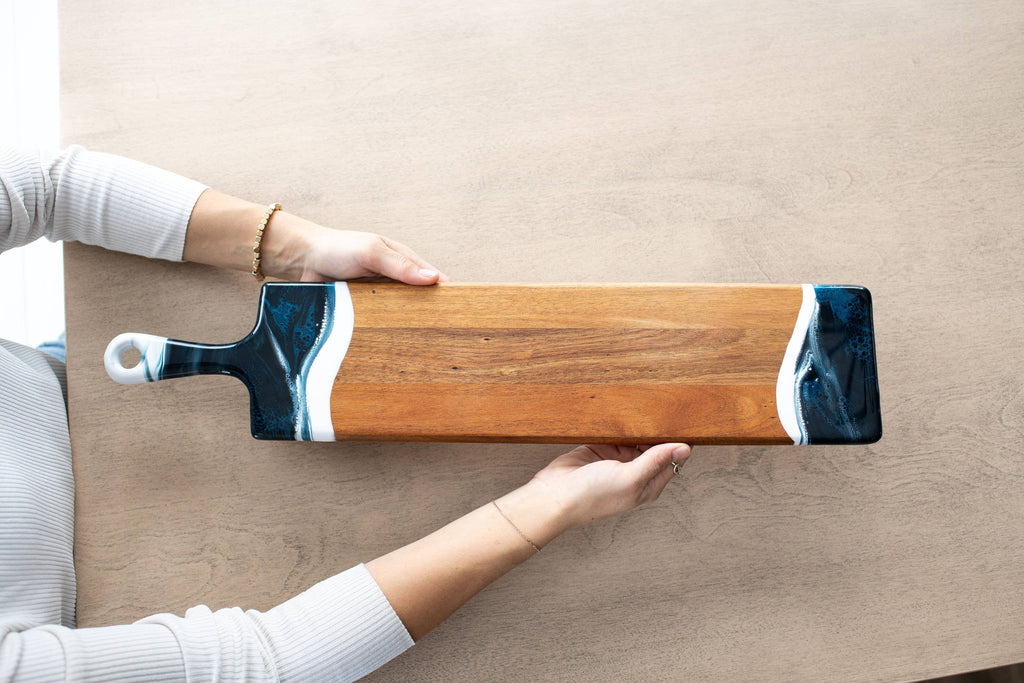 Resin Cheese/Charcuterie Board - Baguette 5"x24"
